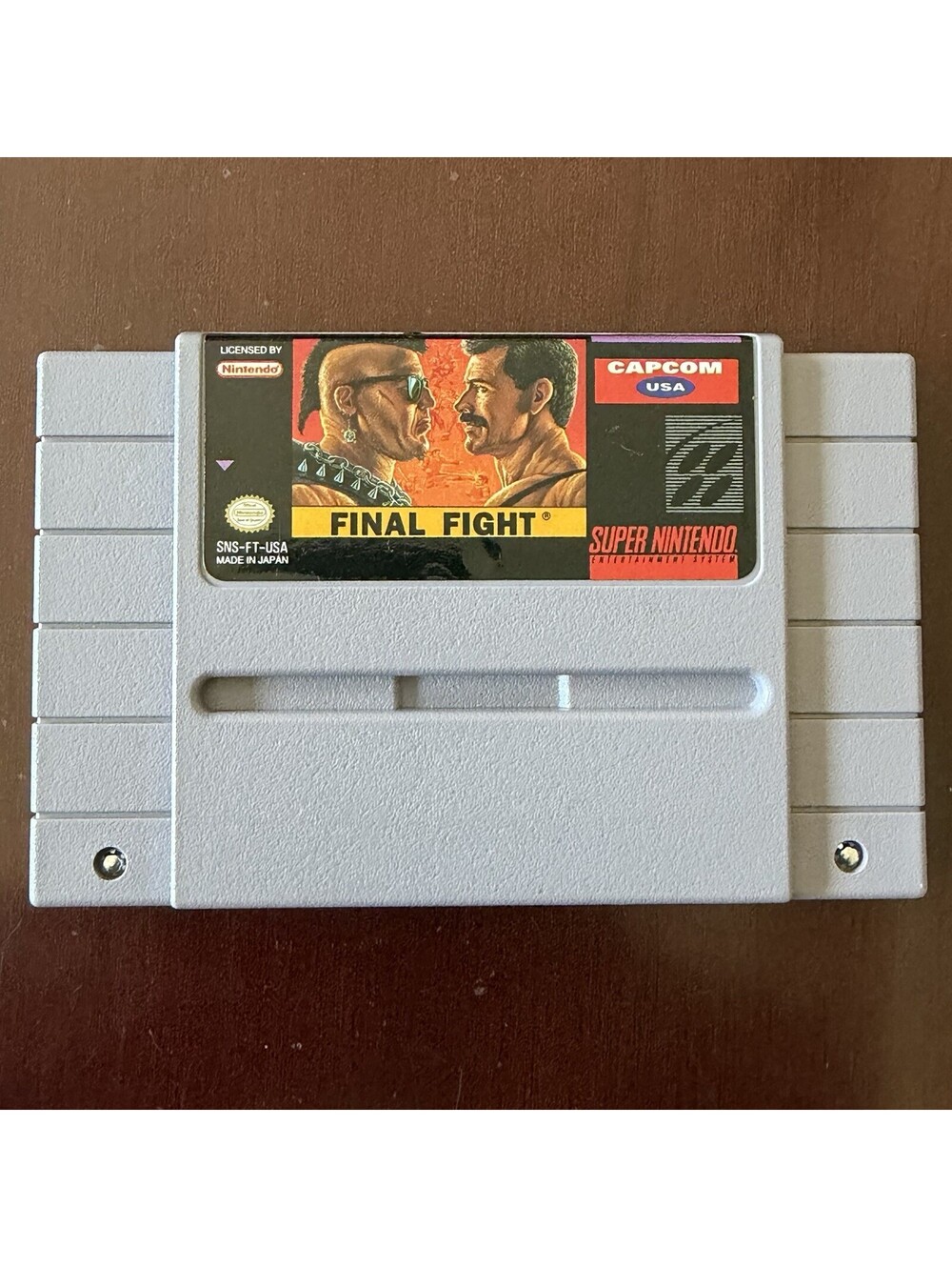 Final Fight SNES Tested Clean & Working Authentic SNES Cartridge Capcom